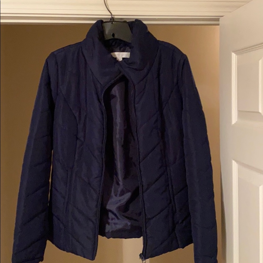 Navy Puffer Coat